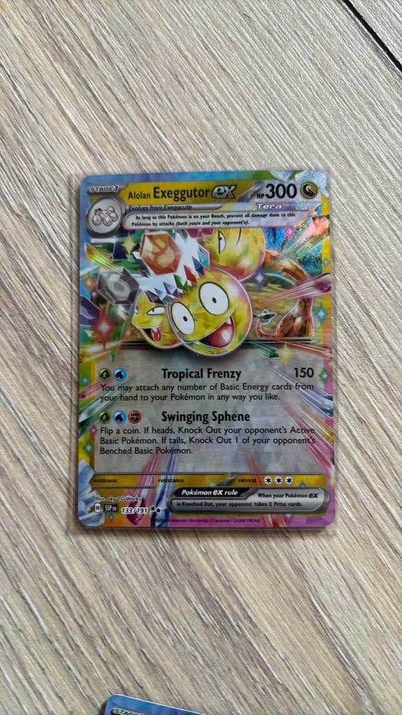 Alolan Exeggutor EX 133/191 Pokémon Surging Sparks, Ophalen of Verzenden, Zo goed als nieuw