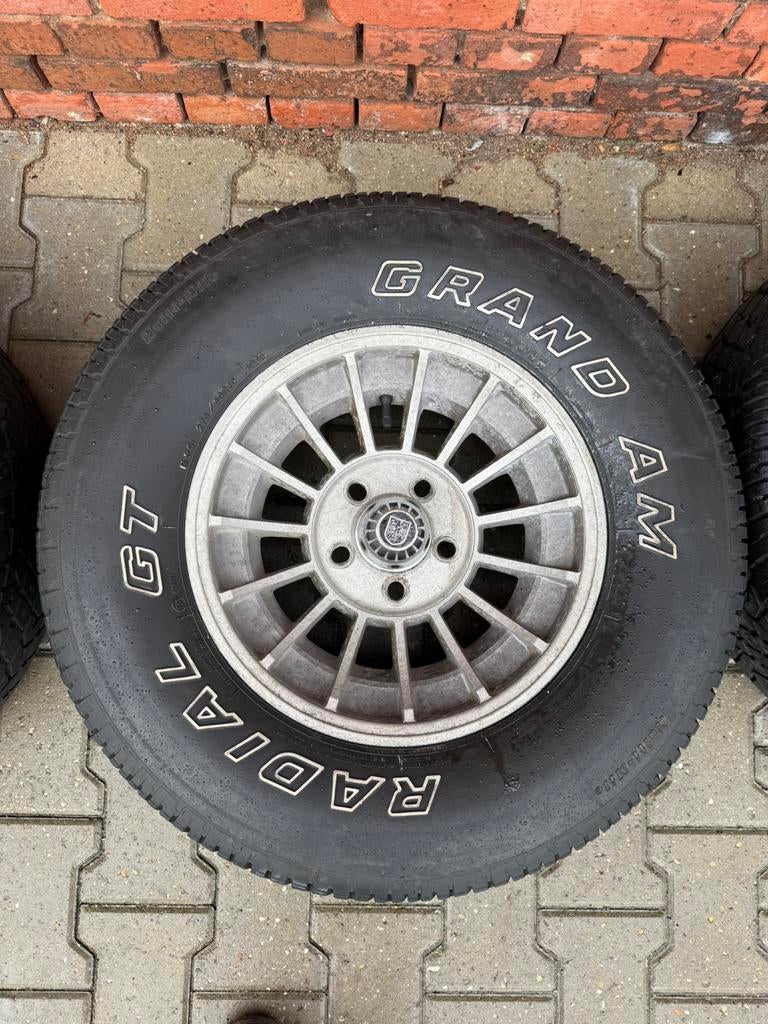 Set Turbine / Western style velgen met prima banden., Auto-onderdelen, Banden en Velgen, Ophalen, Gebruikt, 15 inch, Rocket Wheel