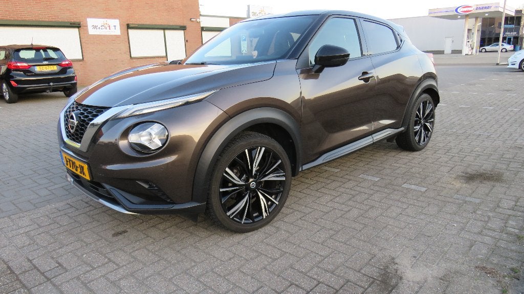 Nissan Juke 1.0 Dig-t 117pk DCT Bj 2020 Bruin Automaat, 1250 kg, Bruin, Bedrijf, 3 cilinders