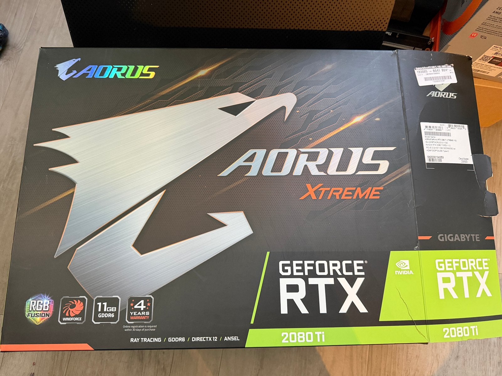 Gigabyte Aorus RTX2080Ti XTREME, Computers en Software, Ophalen, PCI-Express 3, Gebruikt, Nvidia