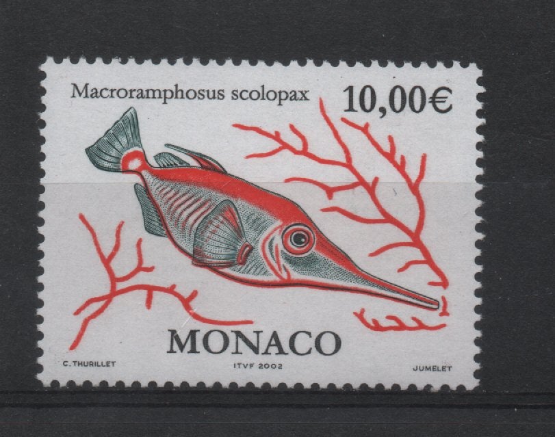 D224 Monaco 2582 postfris Vissen, Verzenden, Postfris, Dier of Natuur