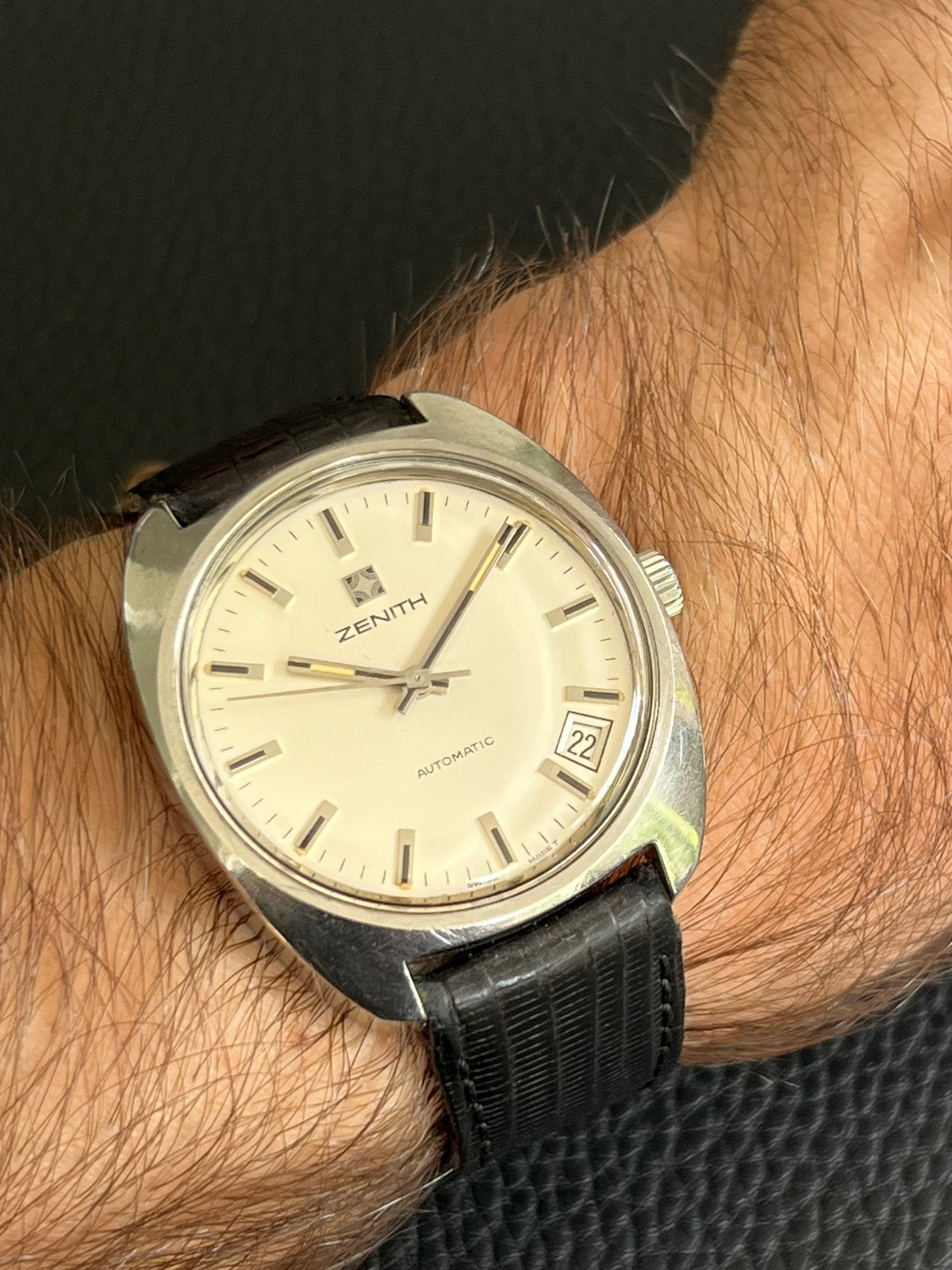 Vintage Zenith Automatic horloge, Ophalen of Verzenden, Staal, Polshorloge, Overige merken
