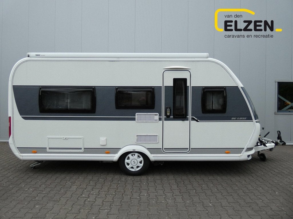 Hobby De Luxe 460 LU Mover, luifel, fietsendr., Rondzit, Hobby, Schokbreker, Bedrijf