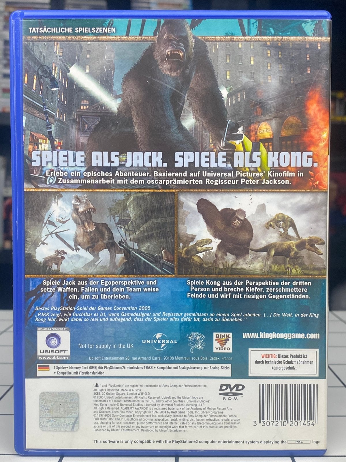 Peter Jackson’s King Kong - PS2 PlayStation 2 Game Compleet, Ubisoft, Shooter, Www.ubisoft.com, 1 speler