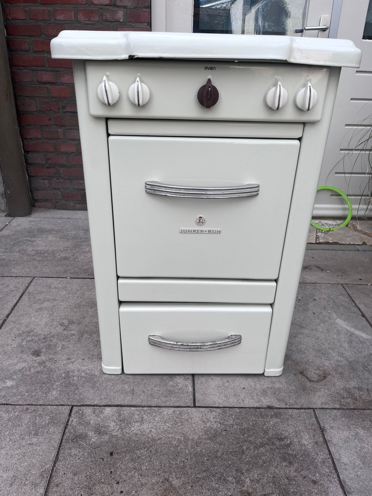 Prachtig Vintage Junker & Ruh Aardgas Fornuis, Ophalen, Gebruikt, 4 kookzones, Gas