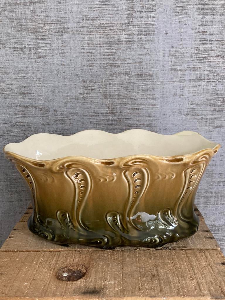 Gustave de Bruyn-Fives Lille Art Nouveau jardinière/bloempot, Antiek en Kunst, Ophalen of Verzenden