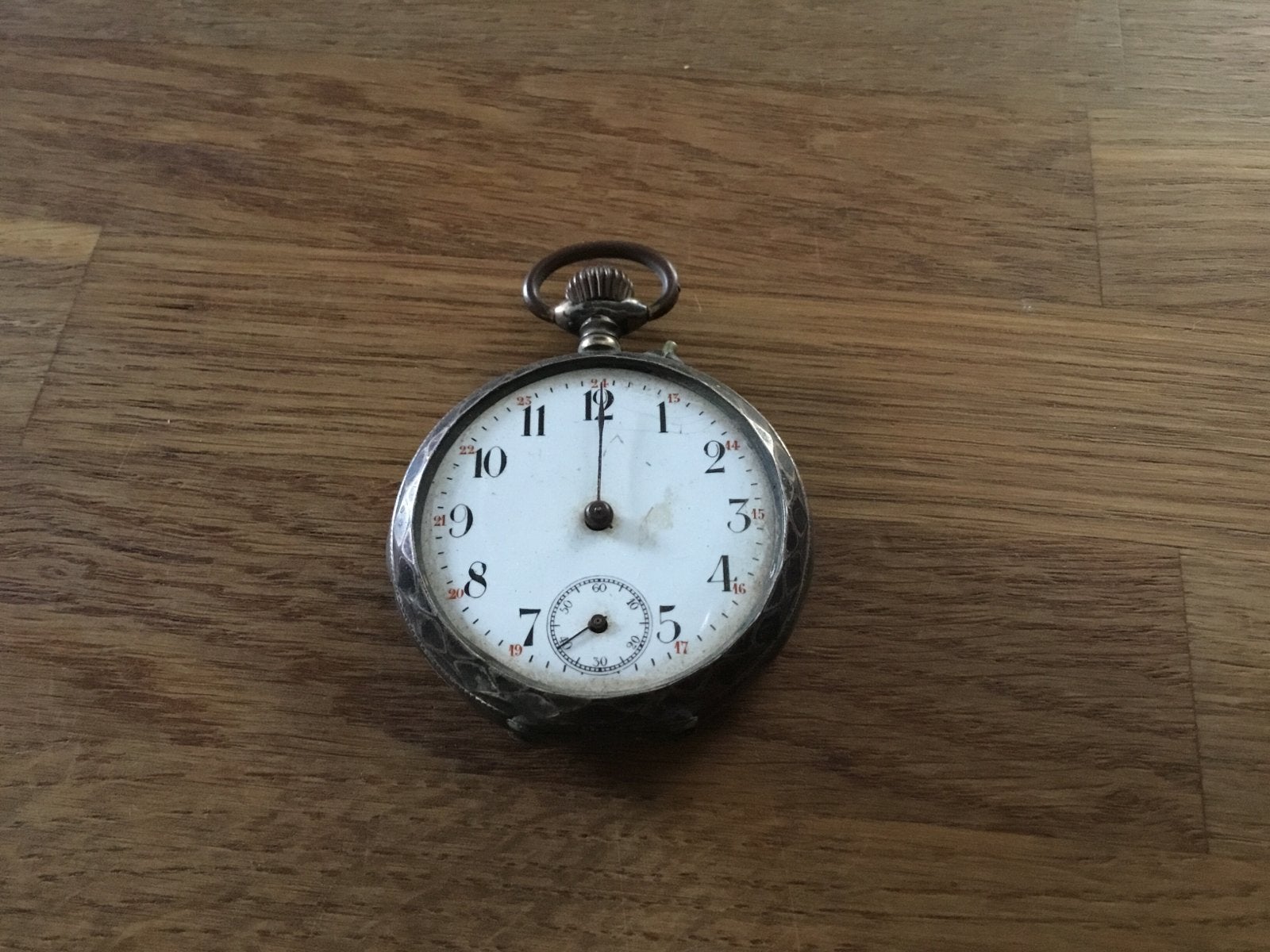 Antiek Remontoir Cylindre Zakhorloge, Ophalen of Verzenden, Overige materialen, Overige typen