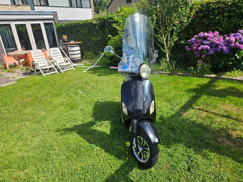 Scooter Turbho RL-50 Zwart, Ophalen, Gebruikt, Maximaal 45 km/u, Turbho