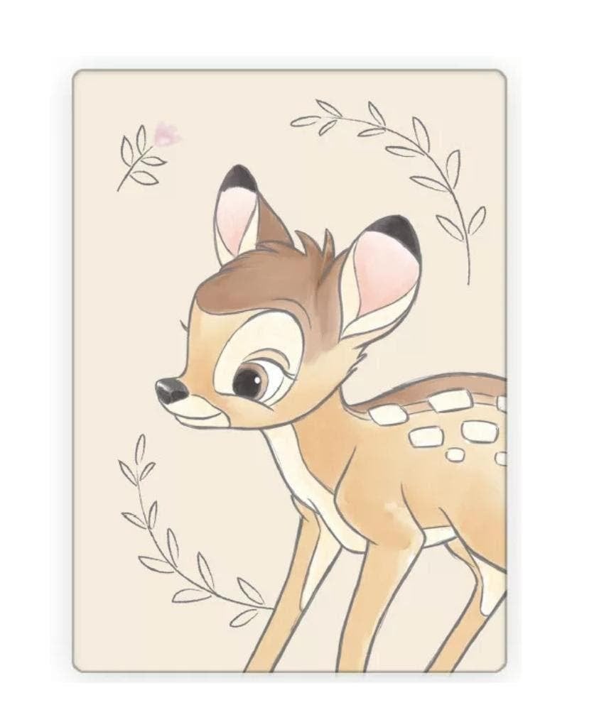 Bambi Fleece Deken - Disney Fleecedeken / Plaid, Jongetje of Meisje, Beige, Nieuw, Ophalen of Verzenden