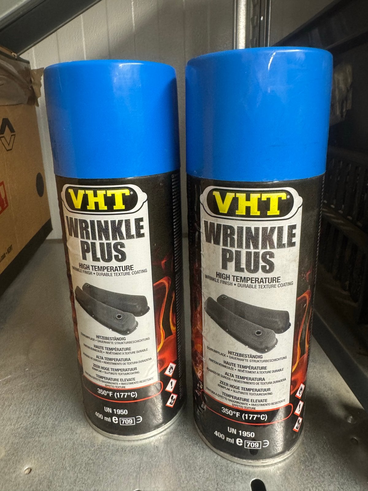 VHT Wrinkle Plus Hittebestendige Lak - Blauw (400ml), Ophalen of Verzenden, Nieuw, Universele onderdelen