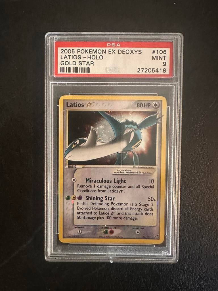 Gold star Latios PSA 9, Ophalen, Zo goed als nieuw