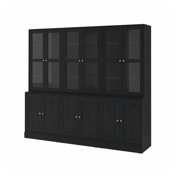 IKEA HAVSTA 3  Vitrinekasten met onderkast en TV-meubel, Ophalen, Modern, Scandinavisch, 200 cm of meer, 25 tot 50 cm
