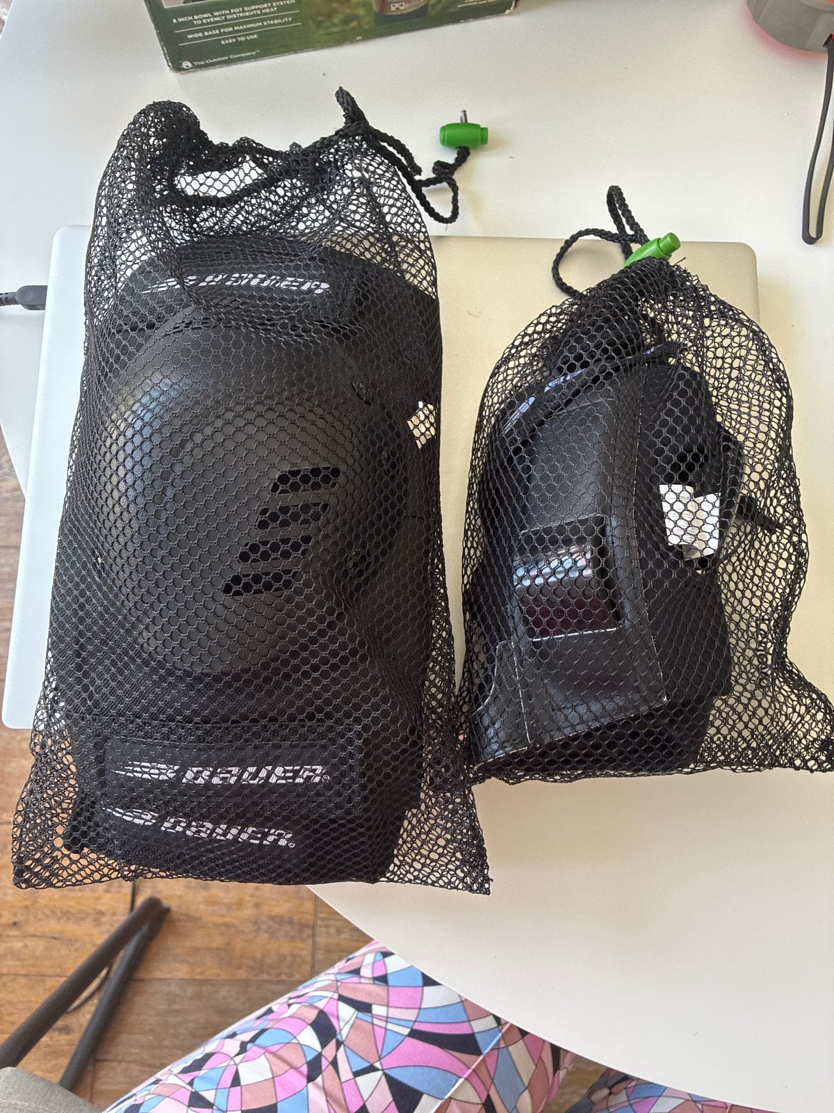 Bauer skeeler beschermset (elleboog- en kniebeschermers), Ophalen of Verzenden, Gebruikt, Bescherming