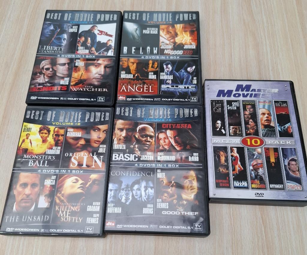 verkoop DVD -movie box-(foto 9) movie box met meerdere dvds, Alle leeftijden, Ophalen of Verzenden, Gebruikt
