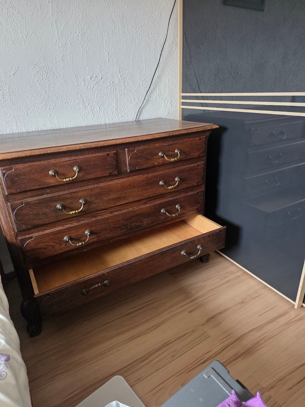Mooie eikenhouten commode 1.10x86cm, Ophalen