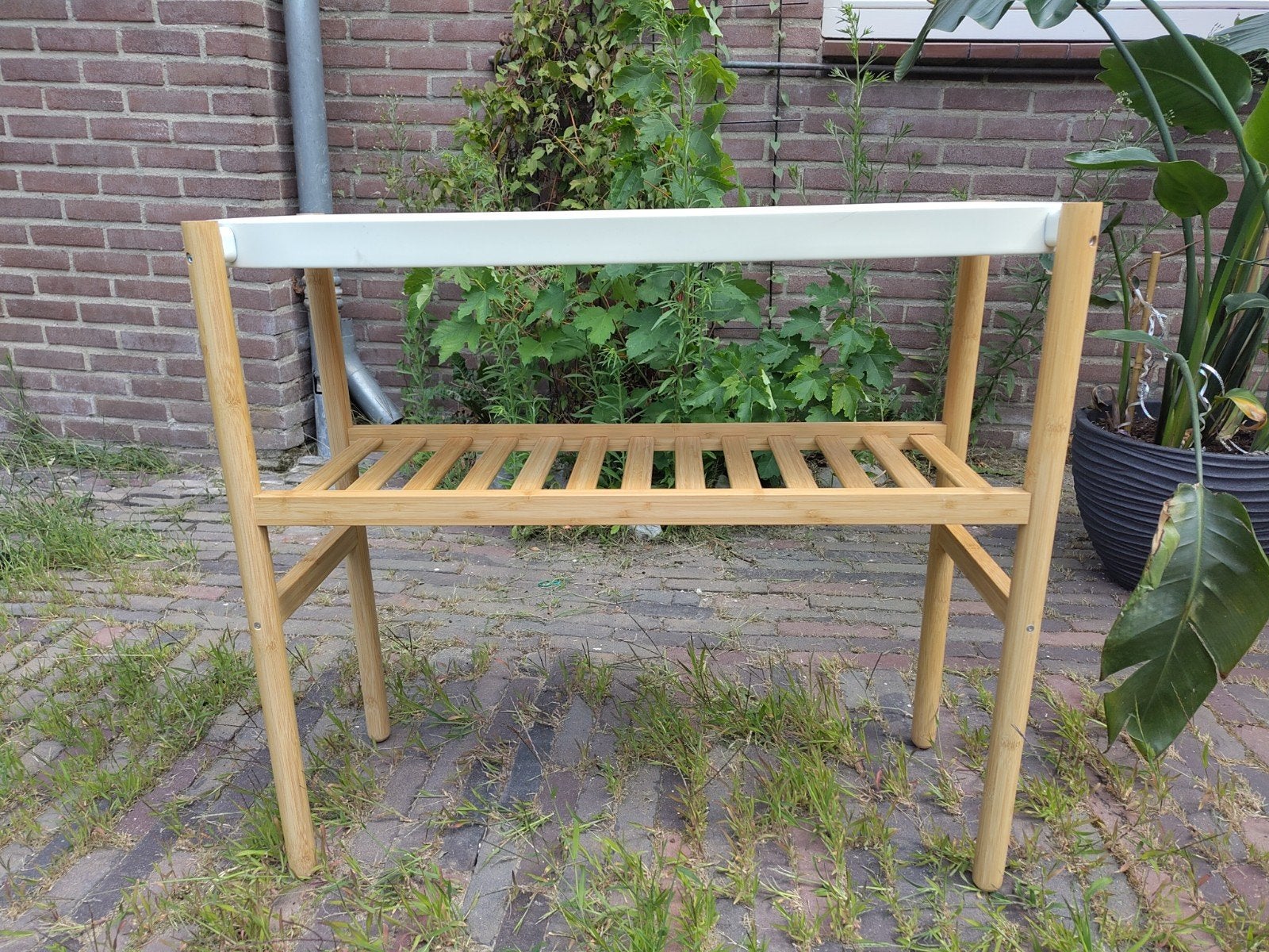 Ikea Bijzettafel / Plantenrek - Stijlvol en Functioneel, Ophalen, Gebruikt, 75 cm of meer, Modern