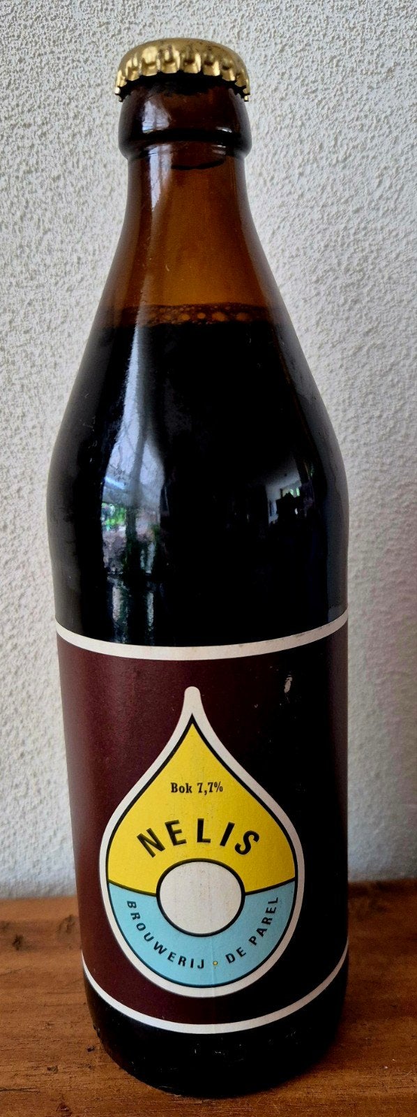 2003 0,5ltr fles NELIS bok bier 7,7% br. De PAREL Amsterdam, Ophalen of Verzenden, Zo goed als nieuw, Flesje(s), Overige merken