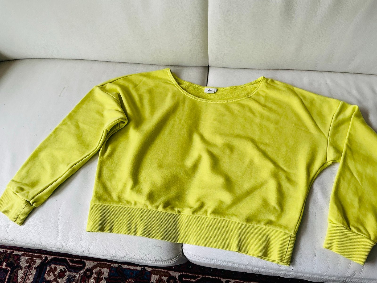 H&M Sport Sweater Maat S - Neon Geel, Kleding | Dames, Ophalen of Verzenden, Maat 36 (S), Geel