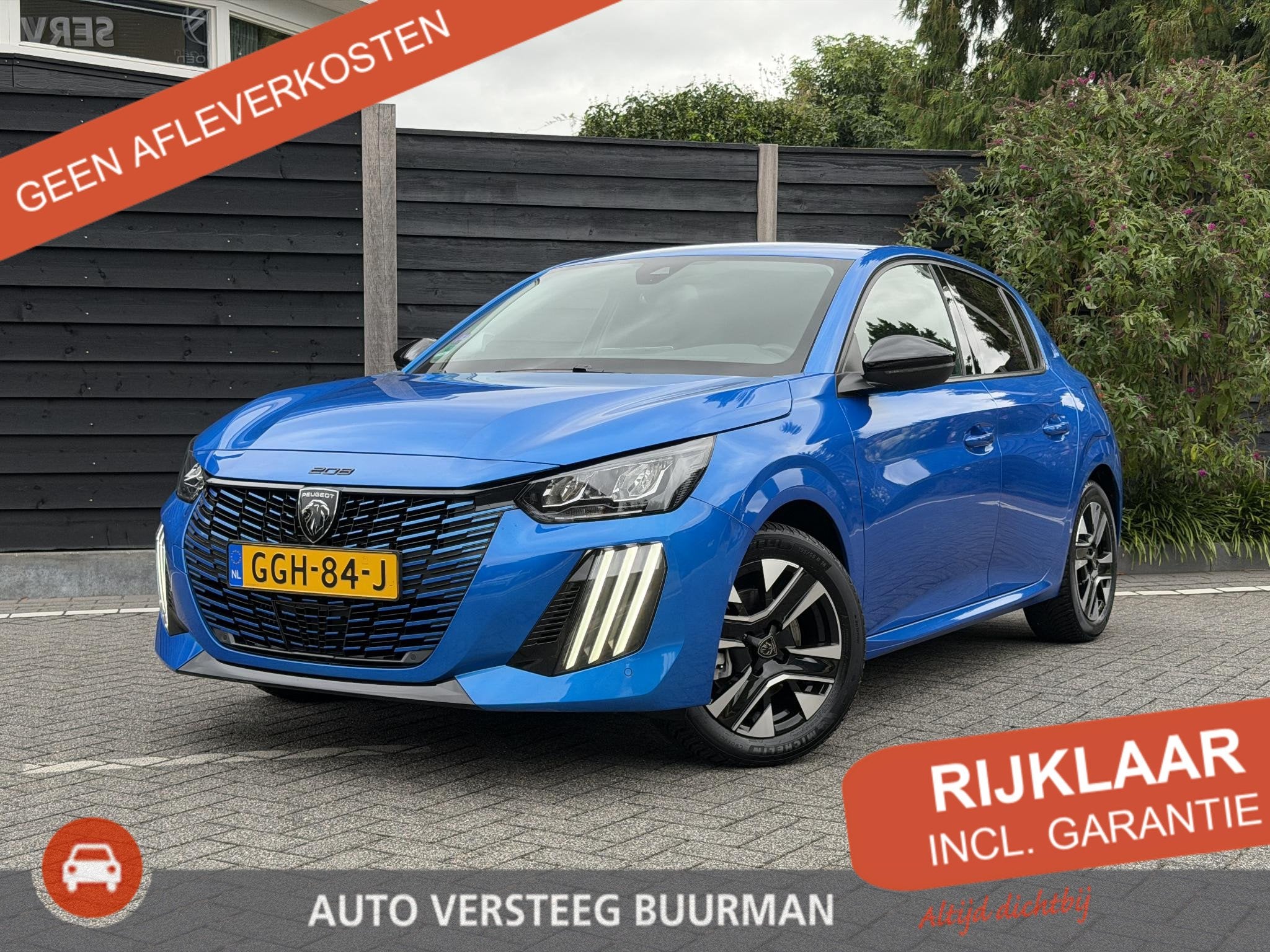 Peugeot 208 Allure 1.2 Hybrid 100PK e-DCS6 Automaat Navigati, 12 maanden, 1195 kg, Gebruikt, Euro 6
