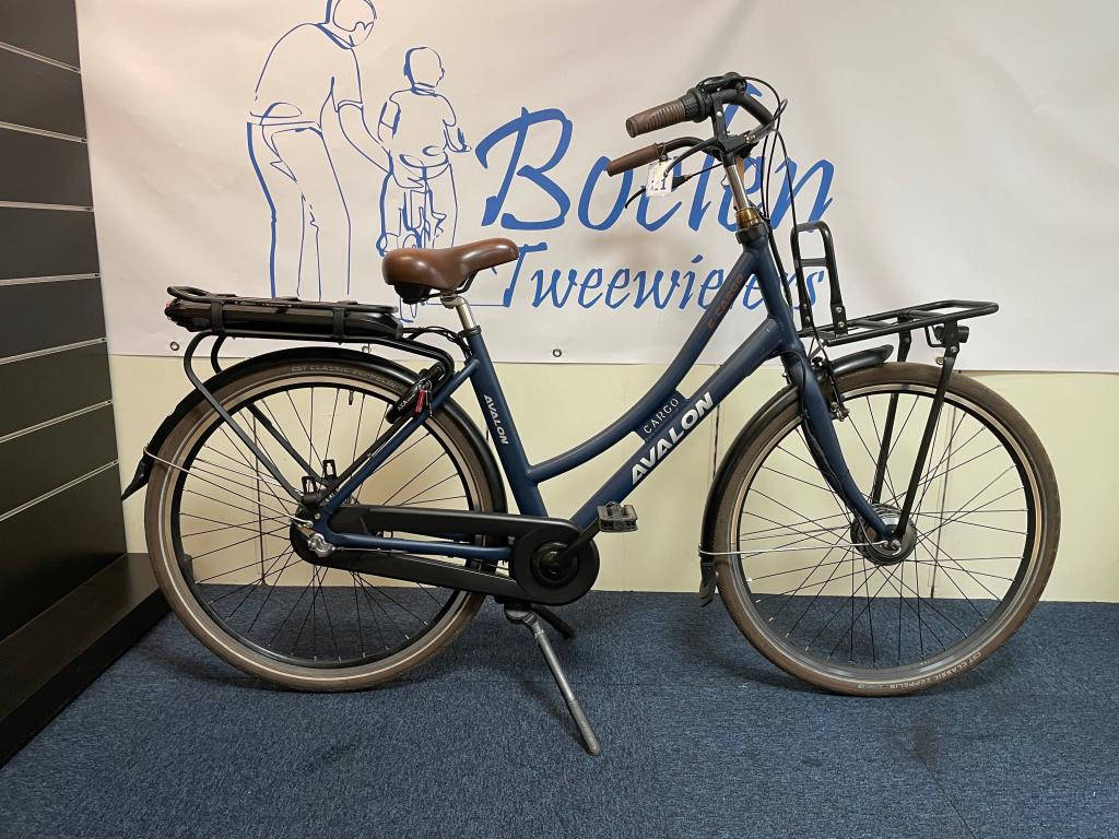AVALON E-Cargo 28/50 7v E-Bike Transport Blauw/Zwart, Versnellingen, Niet ingevuld, Zo goed als nieuw, 50 tot 53 cm