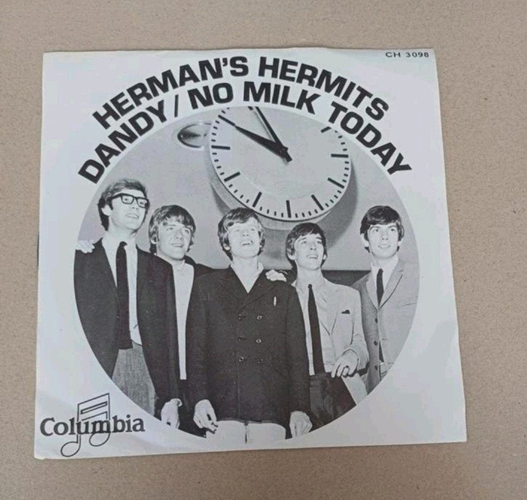 Herman's Hermits  - Dandy / No Milk Today, Beschermende buitenhoes, Ophalen of Verzenden, Gebruikt, Pop