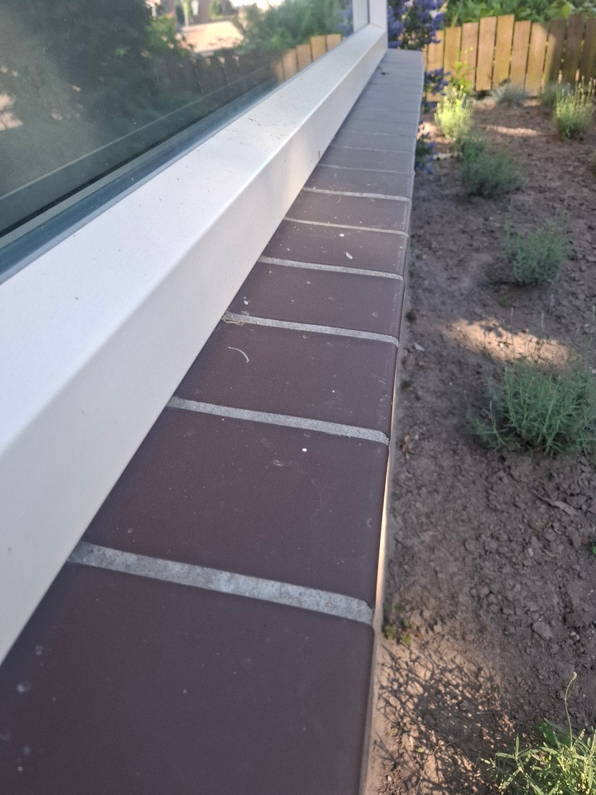 Donkerbruine vensterbank tegels voor buiten, Ophalen, Minder dan 5 m², Minder dan 20 cm, Minder dan 20 cm