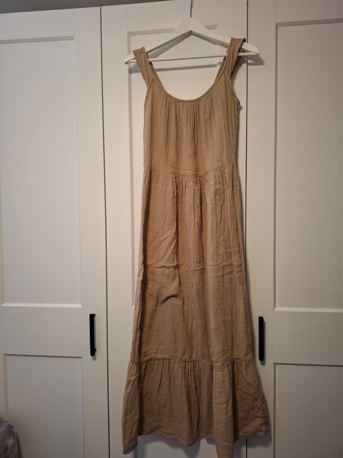 Circle of Trust linnen jurk, beige, maat XS, Verzenden, Beige, Zo goed als nieuw, Maat 34 (XS) of kleiner