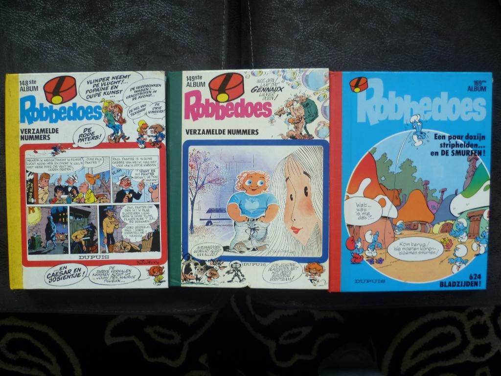 3 verzamel albums ROBBEDOES, Boeken, Stripboeken, Gelezen, Meerdere stripboeken, Ophalen