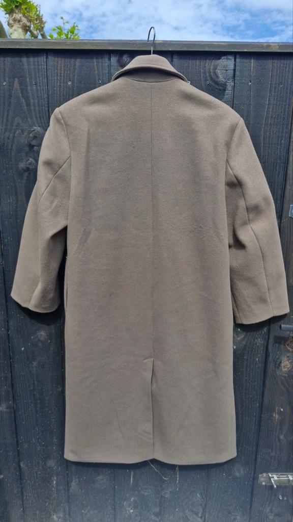 Tussen jas / mantel, Kleding | Dames, Jassen | Winter, Zo goed als nieuw, Maat 42/44 (L), Bruin, Ophalen of Verzenden
