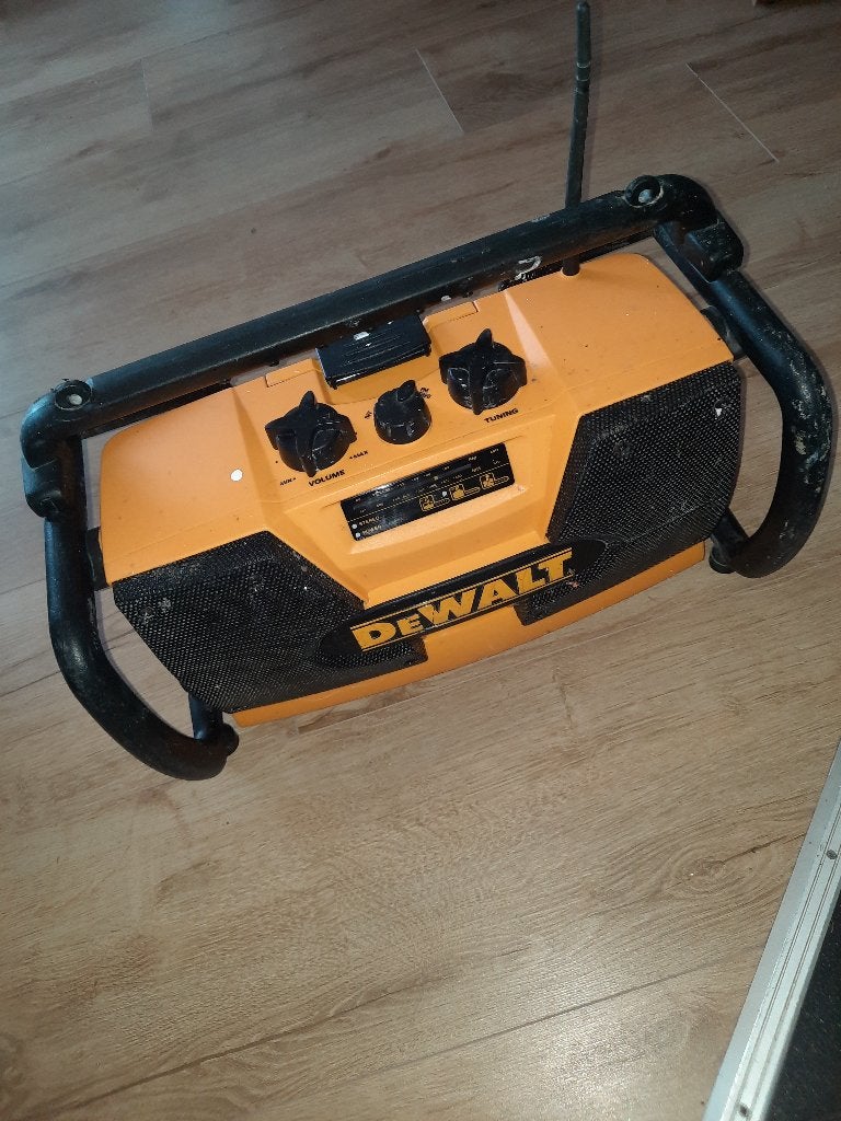 Dewalt bouw radio, Ophalen, Gebruikt, Bouwradio