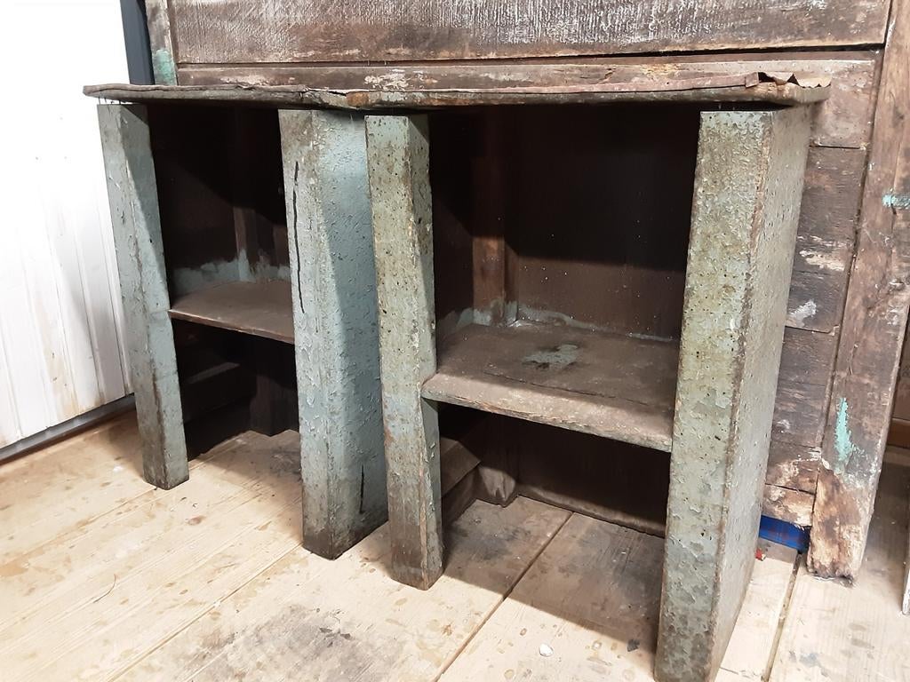Oud kastje nachtkastje bijzettafeltje brocante houten, Ophalen