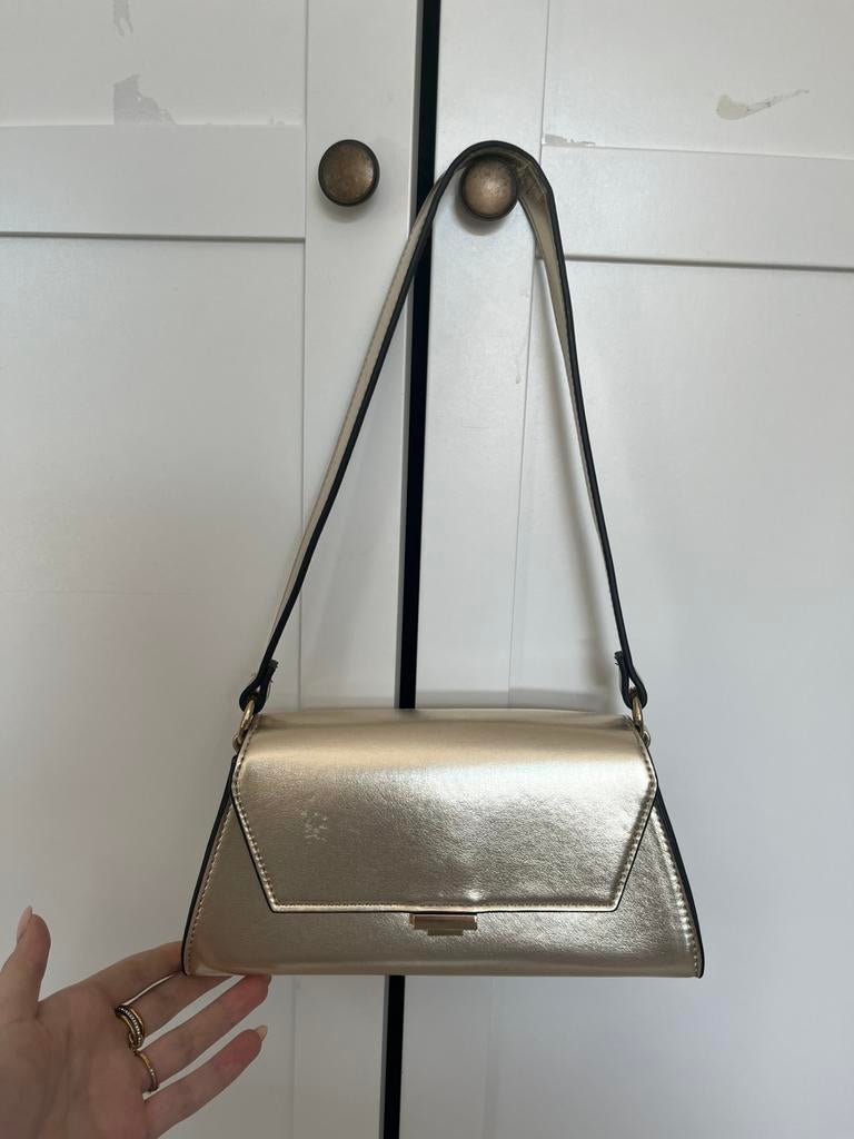 Gold Shoulder Bag, Sieraden, Tassen en Uiterlijk, Tassen | Damestassen, Ophalen of Verzenden, Zo goed als nieuw, Schoudertasje