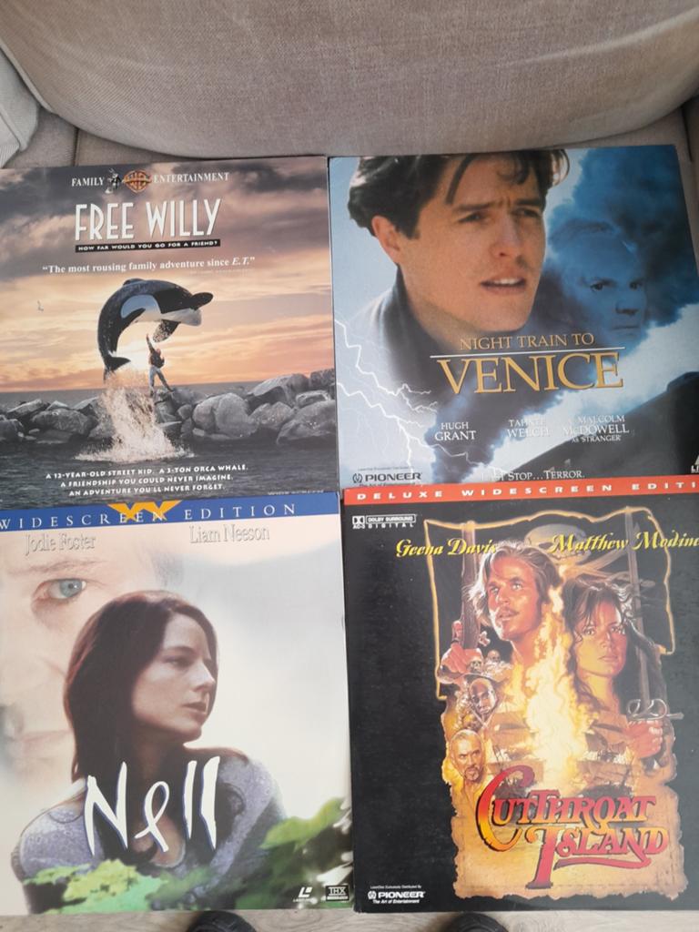 Tekoop 4 x Laserdisc films  NTSC  in goede staat, Ophalen of Verzenden