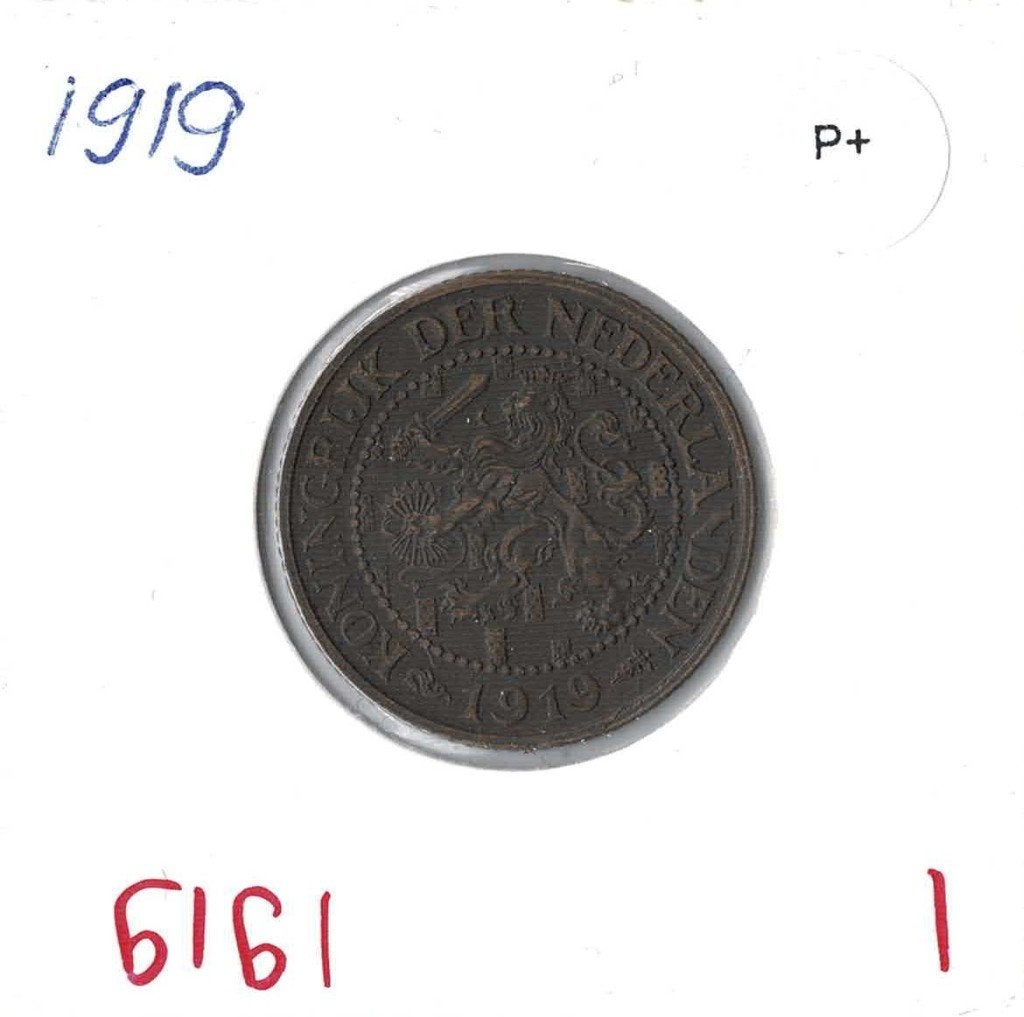 2,5 cent 1919 Wilhelmina (zie scans)(1), Postzegels en Munten, Ophalen of Verzenden, Koningin Wilhelmina, Overige waardes, Losse munt