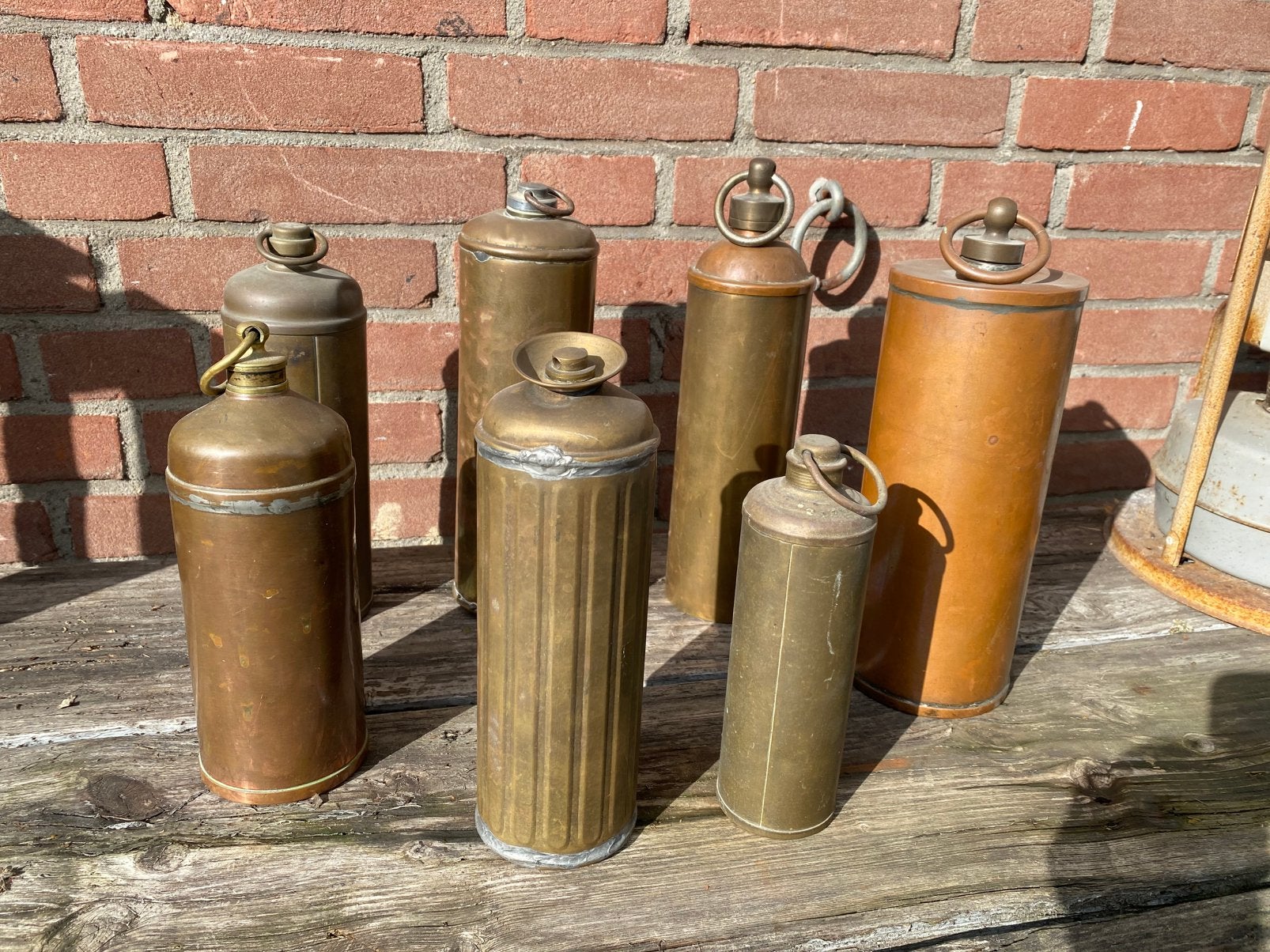 Verzameling koperen kruiken, Antiek en Kunst, Ophalen of Verzenden