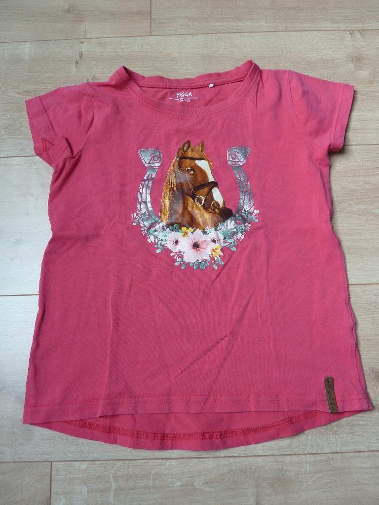 Roze tshirt met paard maat 134/ 140, Ophalen of Verzenden, Zo goed als nieuw, Meisje, Shirt of Longsleeve