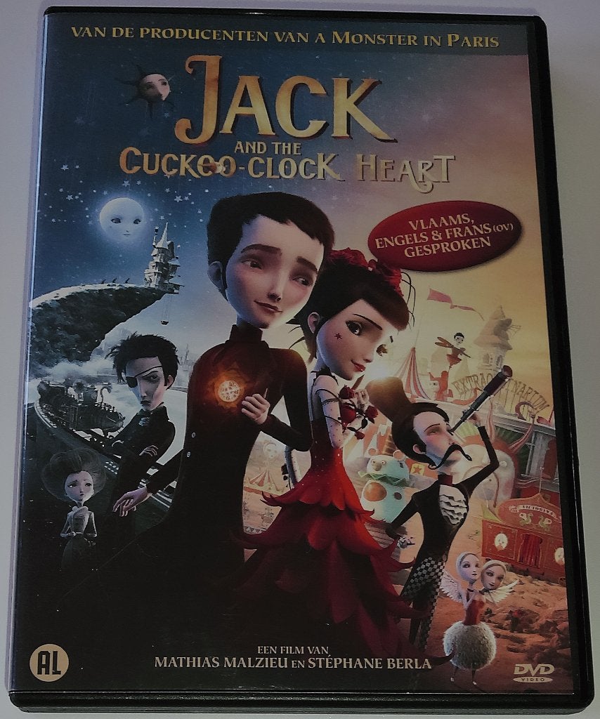 Dvd *** JACK AND THE CUCKOO-CLOCK HEART *** Koekoekshart, Alle leeftijden, Ophalen of Verzenden, Zo goed als nieuw