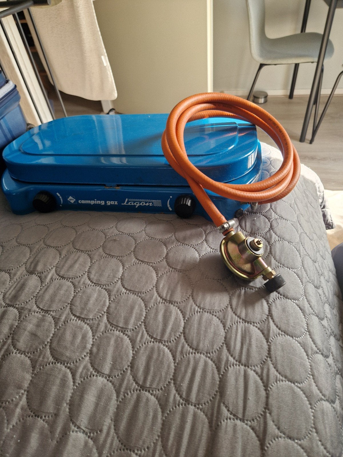 Campingaz Lagon 2-pits gasfornuis met gasslang, Ophalen, Gebruikt