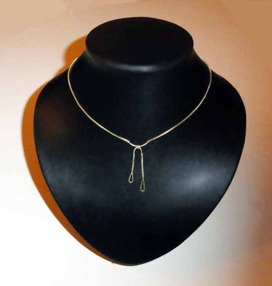 Ketting Doublé goudkleurig lusjes, Verzenden, Nieuw, Goud, Overige materialen