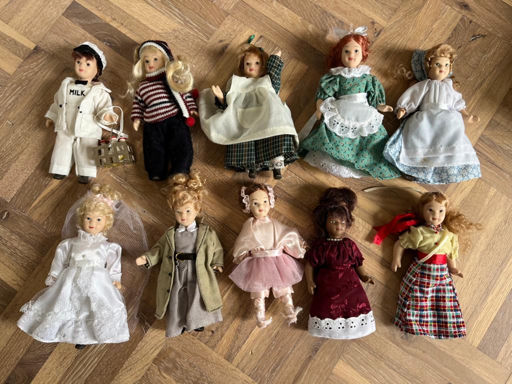 Poerseleinen poppetjes - handgemaakt, Ophalen of Verzenden, Gebruikt, Popje