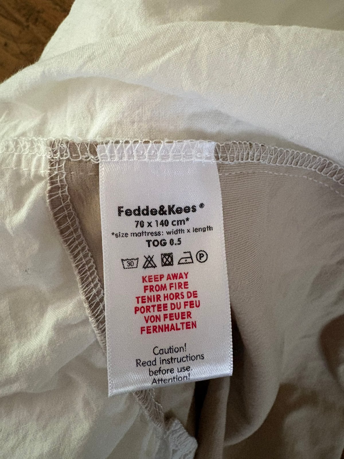 Fedde & Kees Nunki laken 70x140, Kinderen en Baby's, Dekens, Slaapzakjes en Inbakerproducten, Ophalen of Verzenden, Zo goed als nieuw