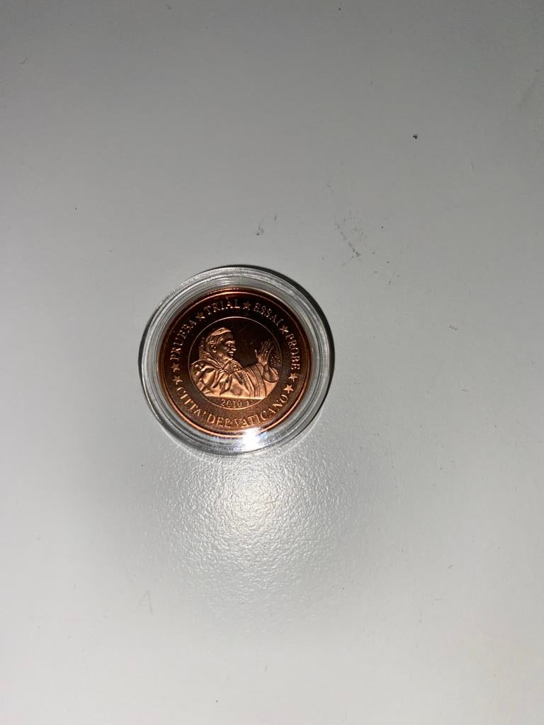 Vaticaanstad 1 cent munt 2010 - Paus Benedictus XVI, Ophalen of Verzenden, Vaticaanstad, 1 cent, Losse munt