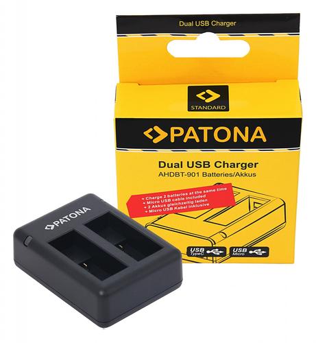 GoPro Hero 9 10 11 USB Dual Charger incl. Micro-USB cable, Verzenden, Nieuw