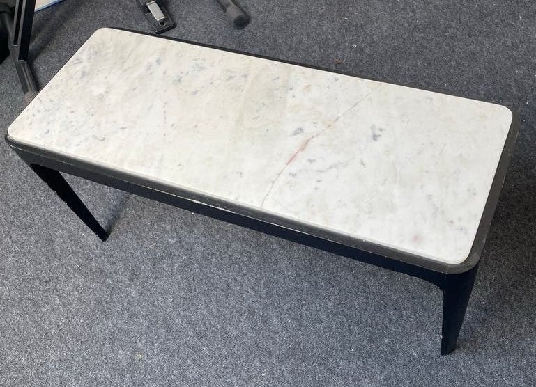 By-Boo Marmeren Bijzettafel / Salontafel, Ophalen, Overige materialen, Minder dan 50 cm, 100 tot 150 cm
