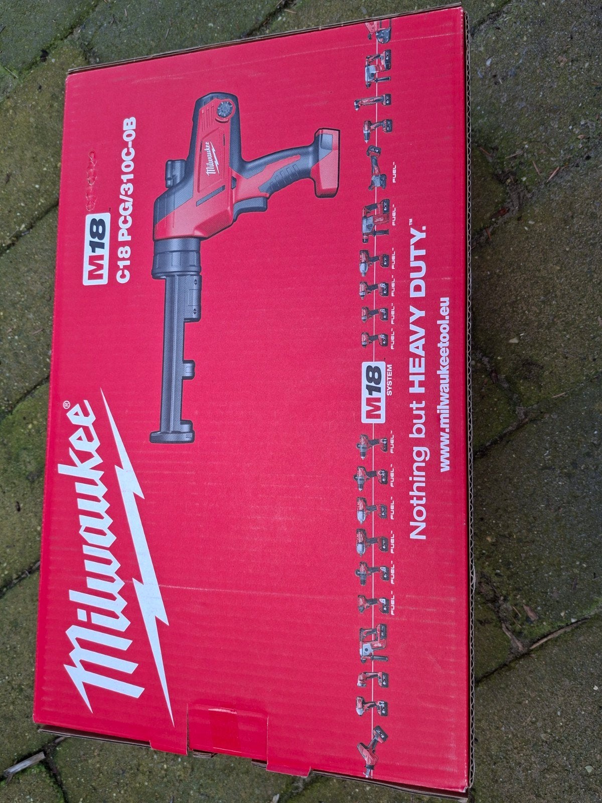 Milwaukee M18 kitspuit C18 PCG/310C-0B met tas, Doe-het-zelf en Verbouw, Ophalen of Verzenden, Gebruikt