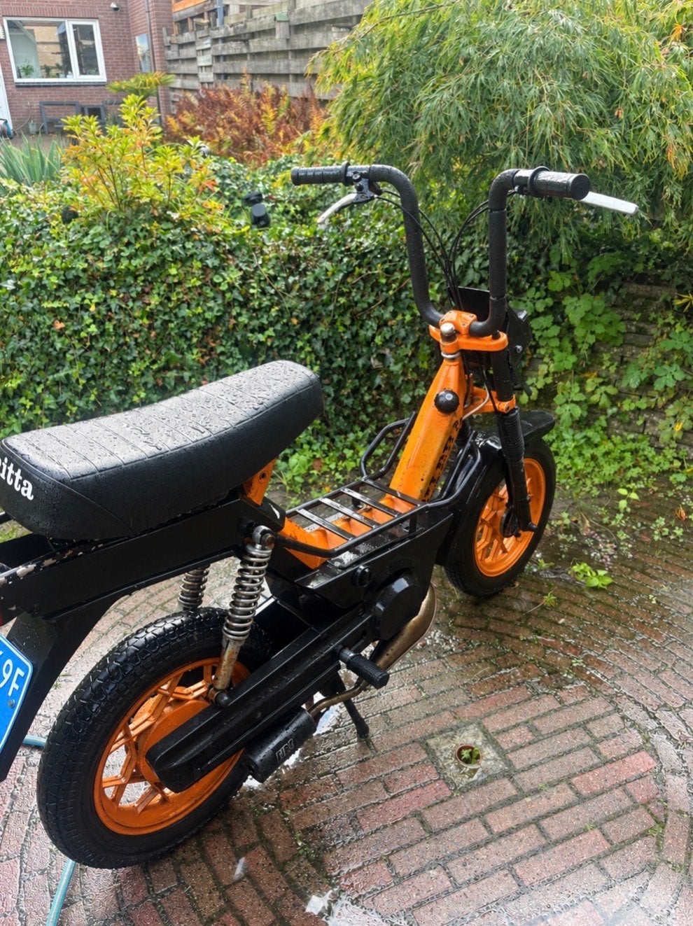 Piaggio Citta bromfiets - Oranje/Zwart, Ophalen, Gebruikt