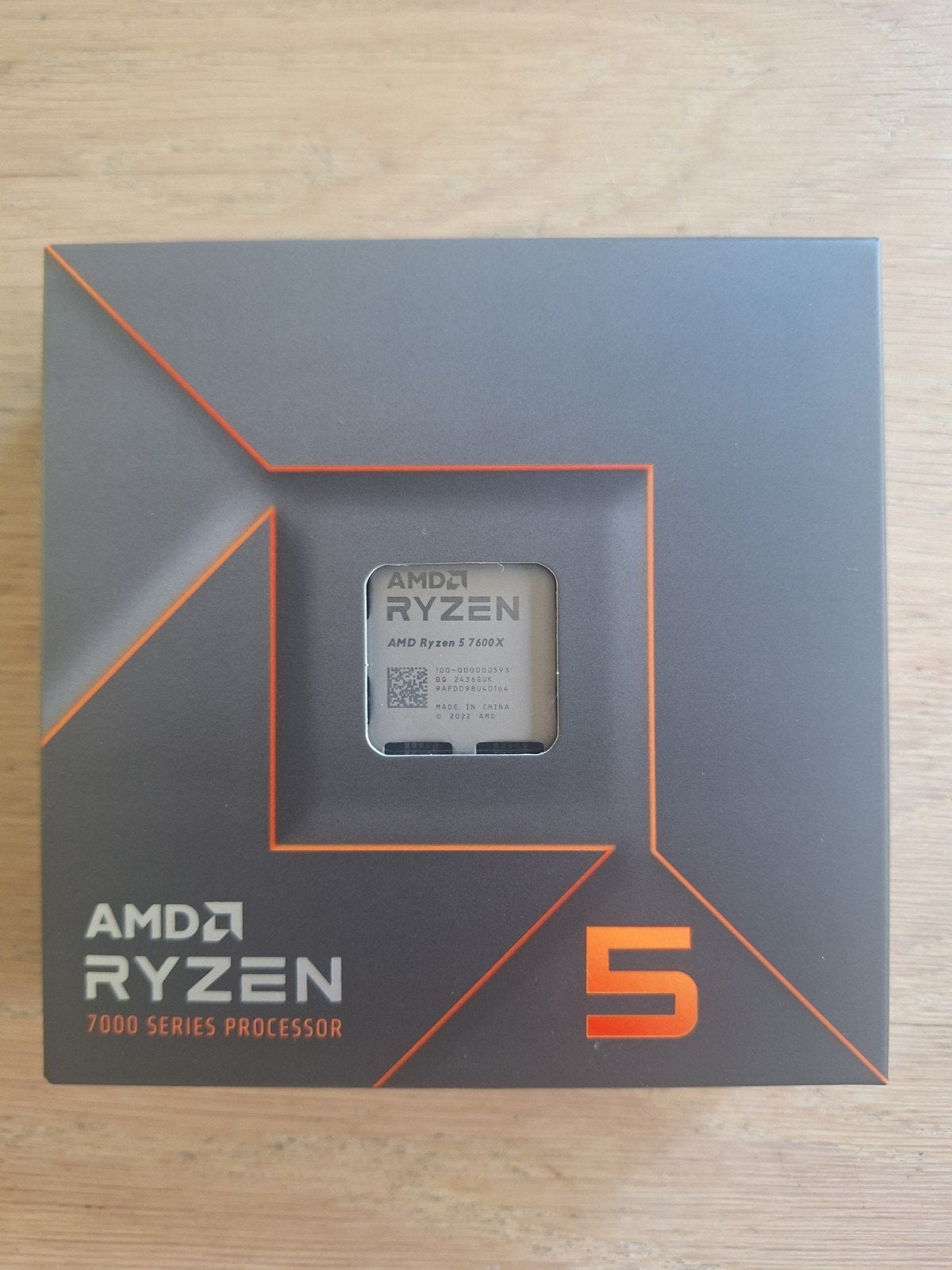 AMD ryzen 7600x, 6-core, AM5, Ophalen of Verzenden, Zo goed als nieuw