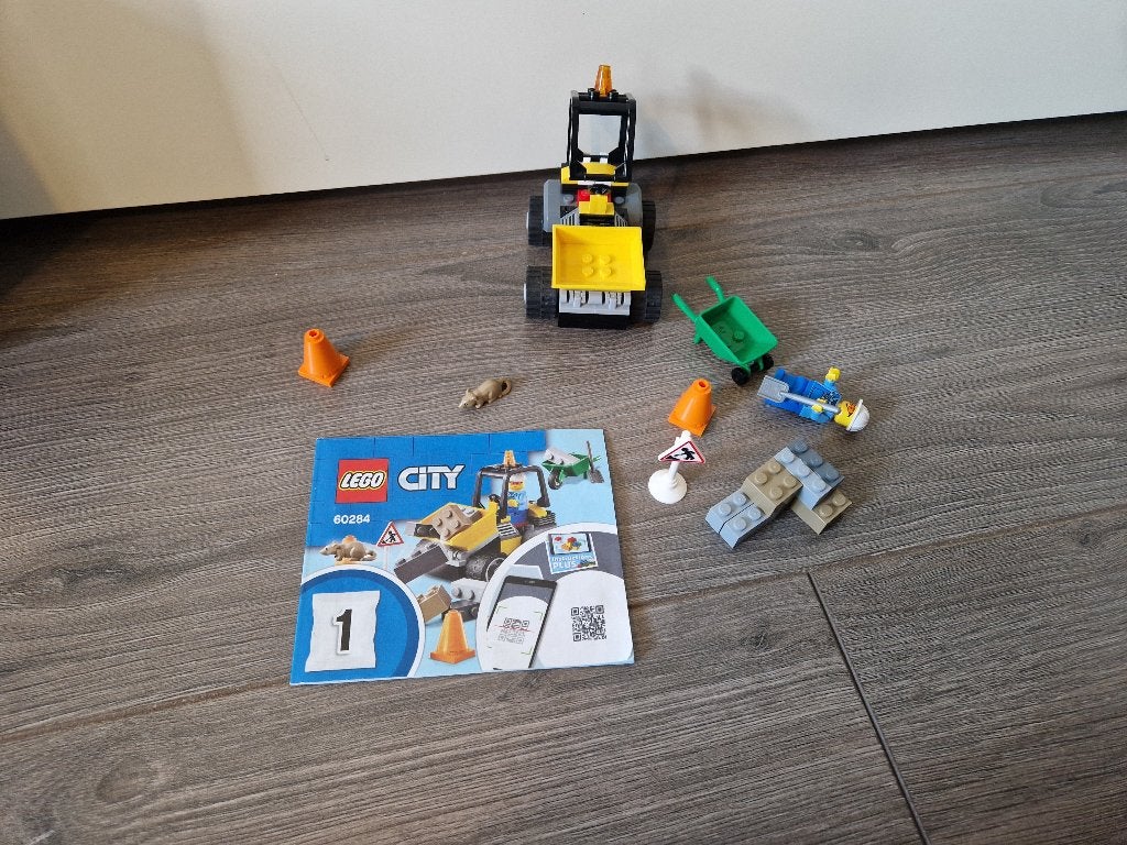 lego 60284 wegenbouwtruck, Ophalen