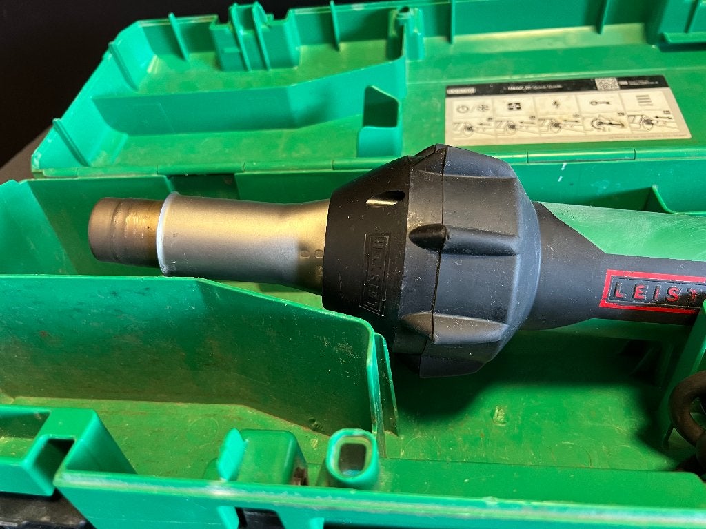 Leister Triac AT Heteluchtpistool met Koffer Hot Air Tool, Ophalen of Verzenden, Zo goed als nieuw, Overige typen