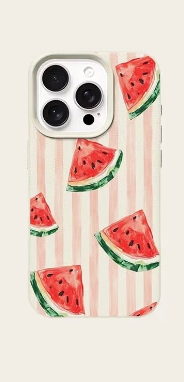 Watermeloen iPhone Hoesje - Zomerse Stijl & Bescherming, Telecommunicatie, Mobiele telefoons | Hoesjes en Frontjes | Apple iPhone